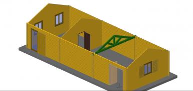 Photo supplémentaire Garage en bois + bureau de travail 60 m²