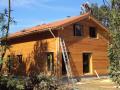 Photo Maison ossature bois région Rhones Alpes dans le département d'Ain