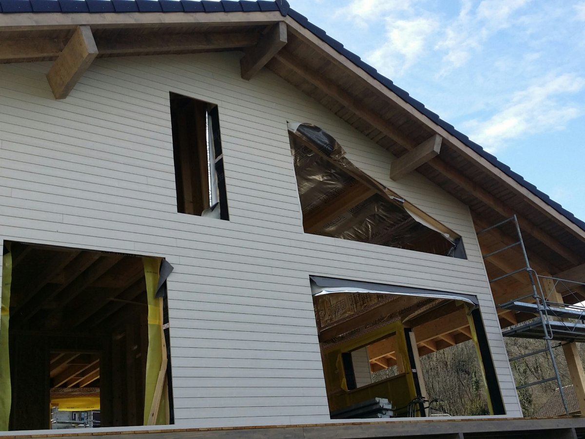 Photo Maison bois en Haute Savoie en face la Suisse